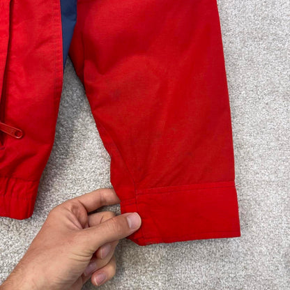 Red Columbia technical jacket XL men's y2k style full zip windbreaker autumn hiking