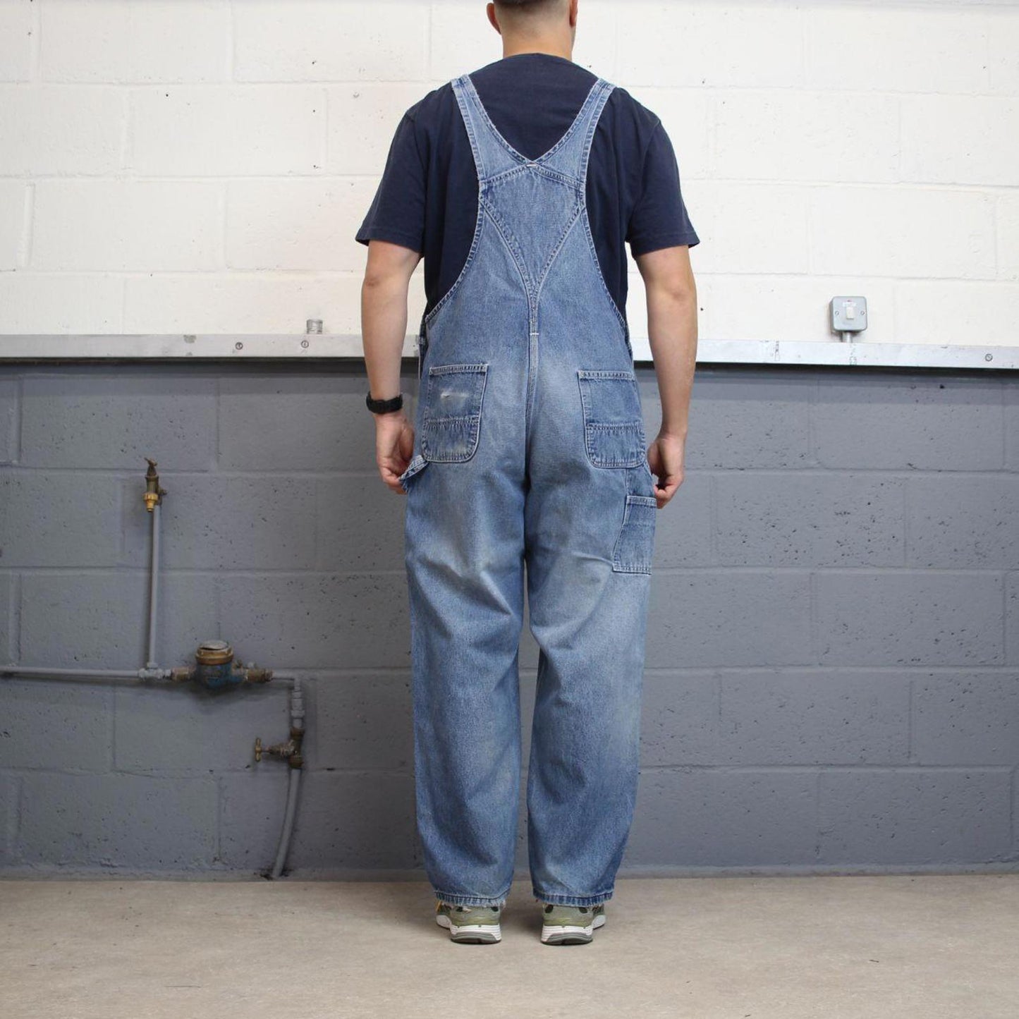 Blue Carhartt dungarees W38L30 mens denim overalls utility worker