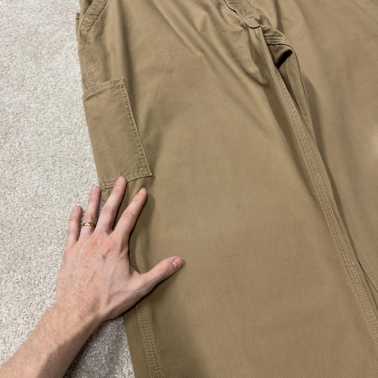 Carhartt baggy carpenter pants wide leg khaki Loose canvasy skate style cargo work pants