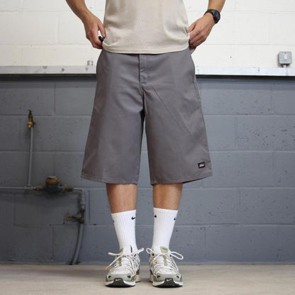 Baggy grey Dickies carpenter shorts W38