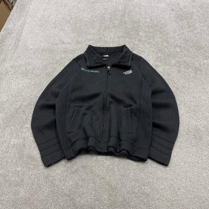 North Face technical fleece large women's TNF black full zip y2k style autumn