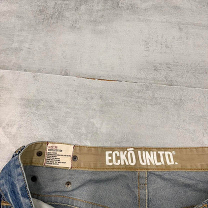 Baggy Ecko Unltd denim shorts W38