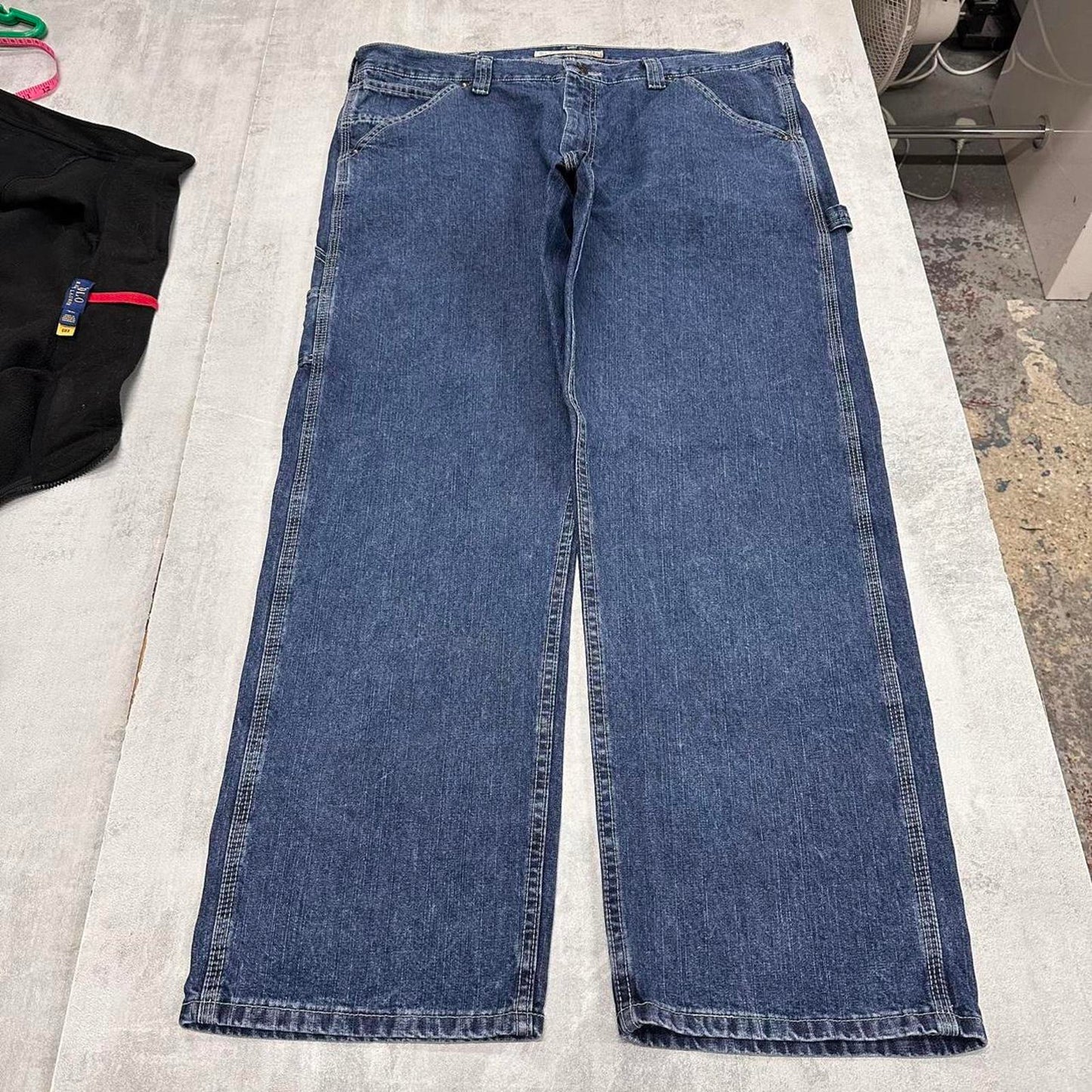 Baggy Lee carpenter jeans W40L30 blue denim skater 90s style carpenters