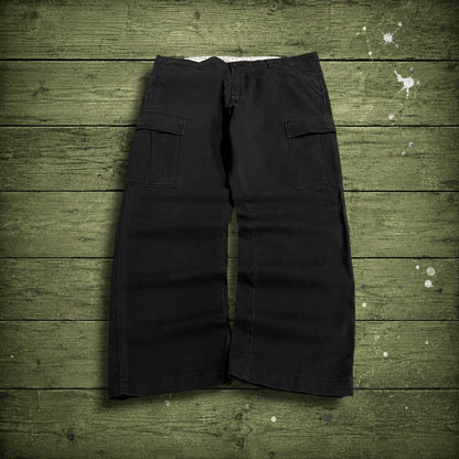 Levi’s cargo pants straight leg y2k W36L30 black Chino style skate work trousers