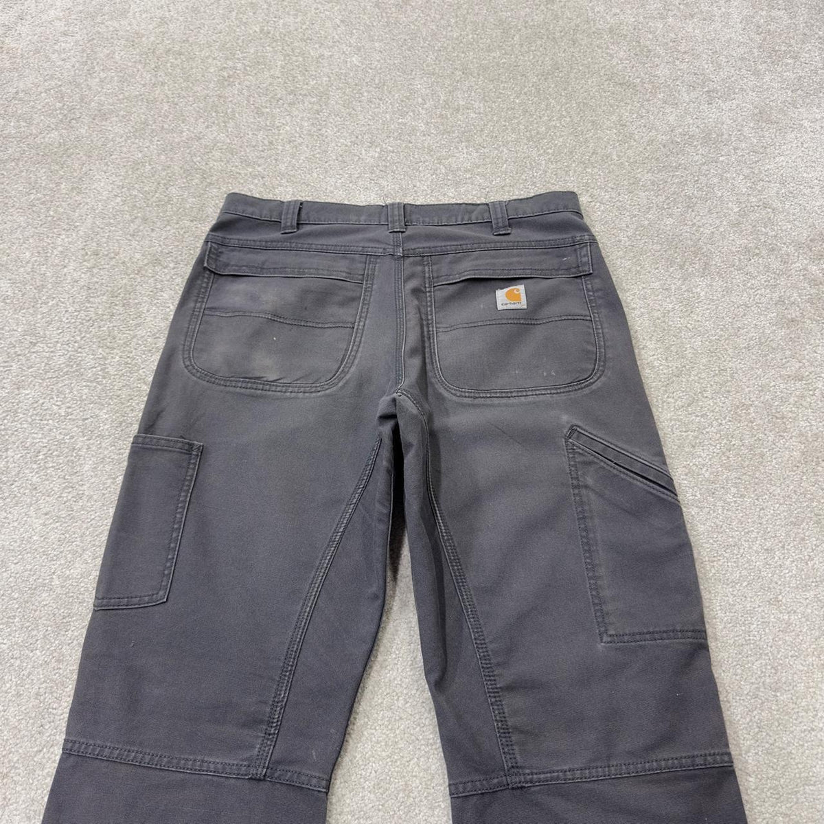 Carhartt carpenter pants relaxed y2k grey Loose straight leg skater style workwear pants
