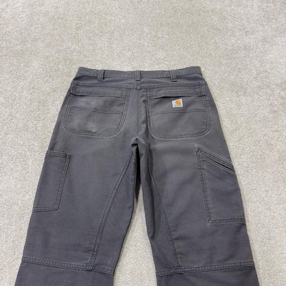 Carhartt carpenter pants relaxed y2k grey Loose straight leg skater style workwear pants