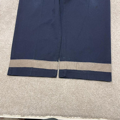 Loose vintage work pants faded navy Red Kap twill chino skate style trousers hi vi's detail