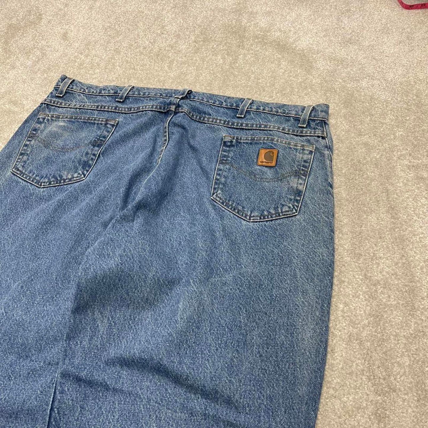 Vintage Carhartt jeans 90s y2k skater style W46L30 blue loose 100% cotton denim