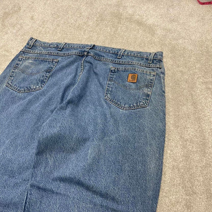 Vintage Carhartt jeans 90s y2k skater style W46L30 blue loose 100% cotton denim