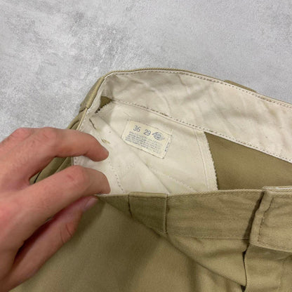 Dickies Pants W36L29 khaki beige loose twill chino 90s style skater pants