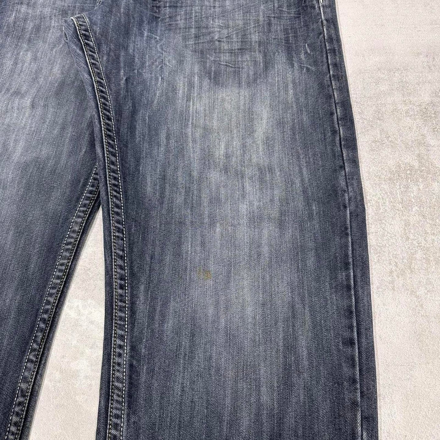 Mens loose Southpole jeans W36 L30 blue 90s style skater jeans