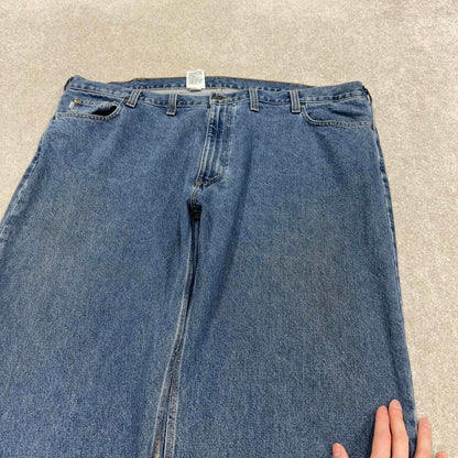 Y2K baggy Carhartt denim jeans blue Loose fit baggy skate style workwear pants