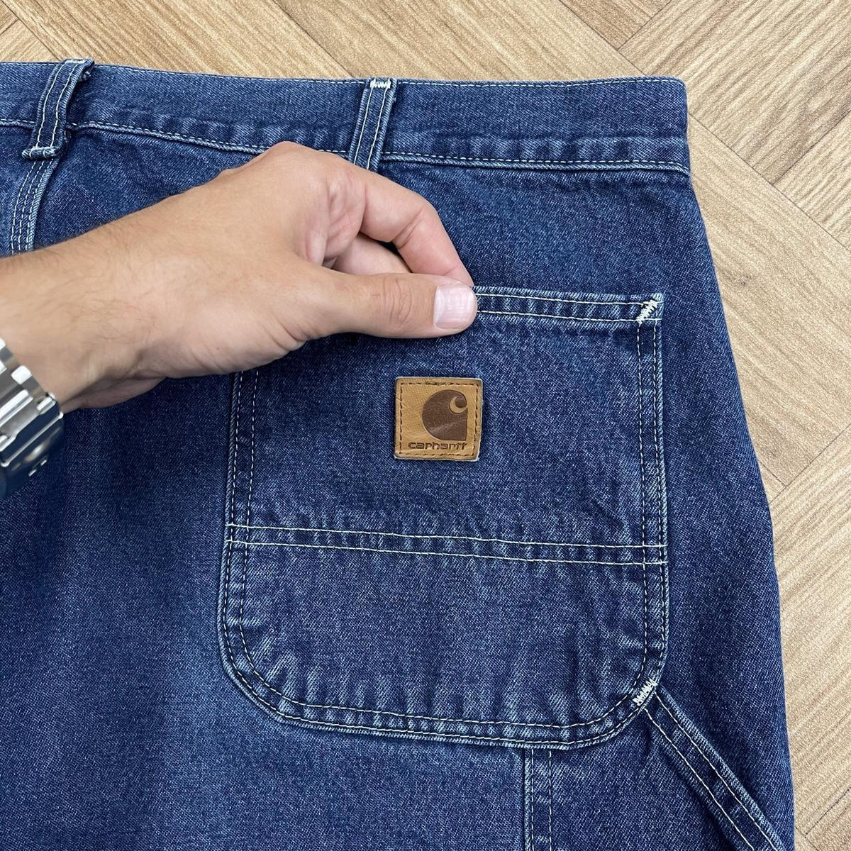 Vintage baggy carhartt carpenter jeans y2k Loose fit wide leg utility workwear cargo pants
