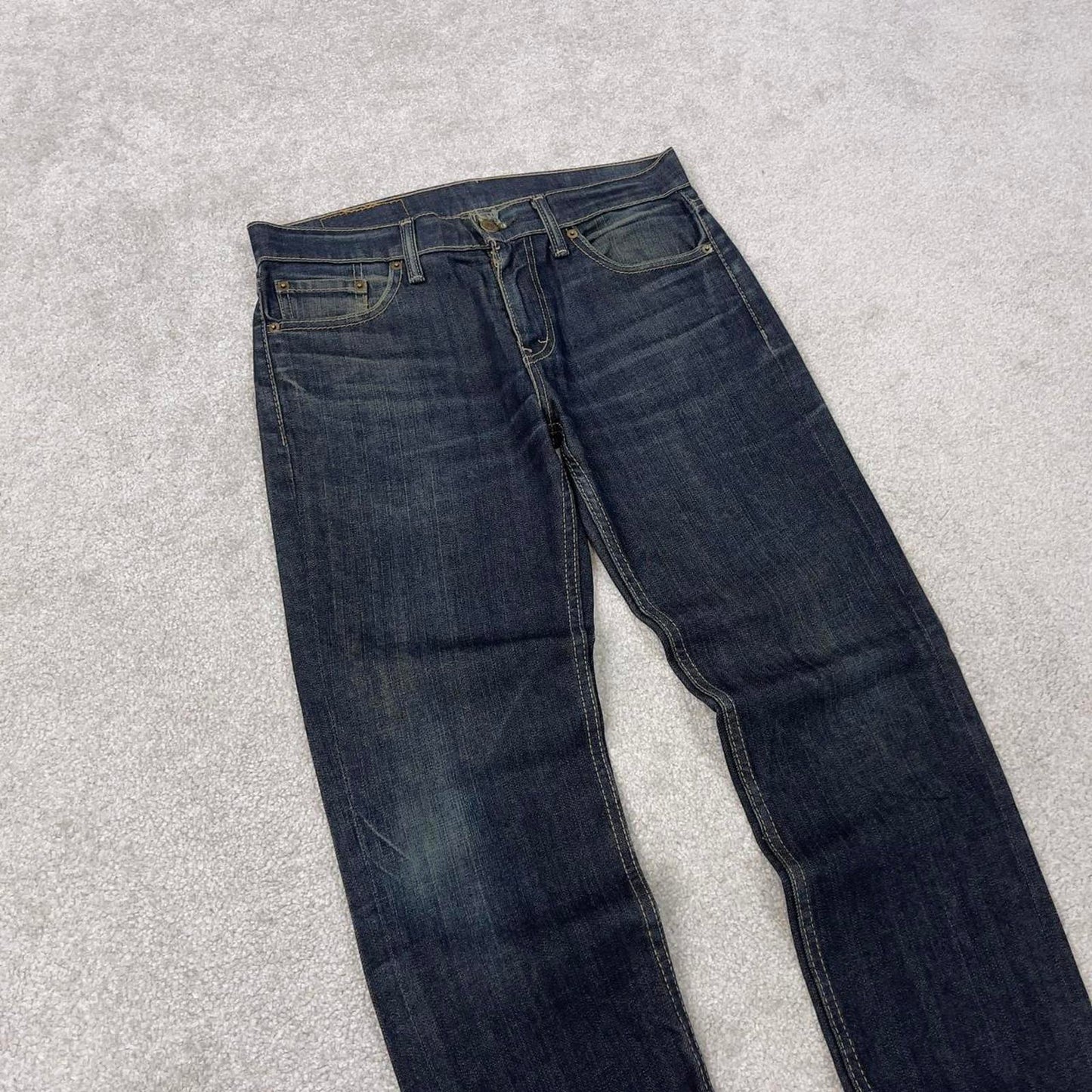 Indigo Blue Levis 511 jeans W30L32 y2k 90s style 5 pocket denim pants slim straight fit