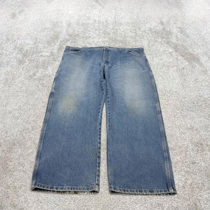Dickies baggy carpenter jeans blue denim cargo skater style work pants