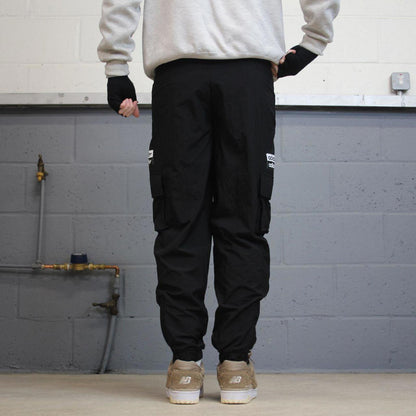 Y2k Adidas tracksuit bottoms XS 00s style black sportswear joggers cargo track pants trackies