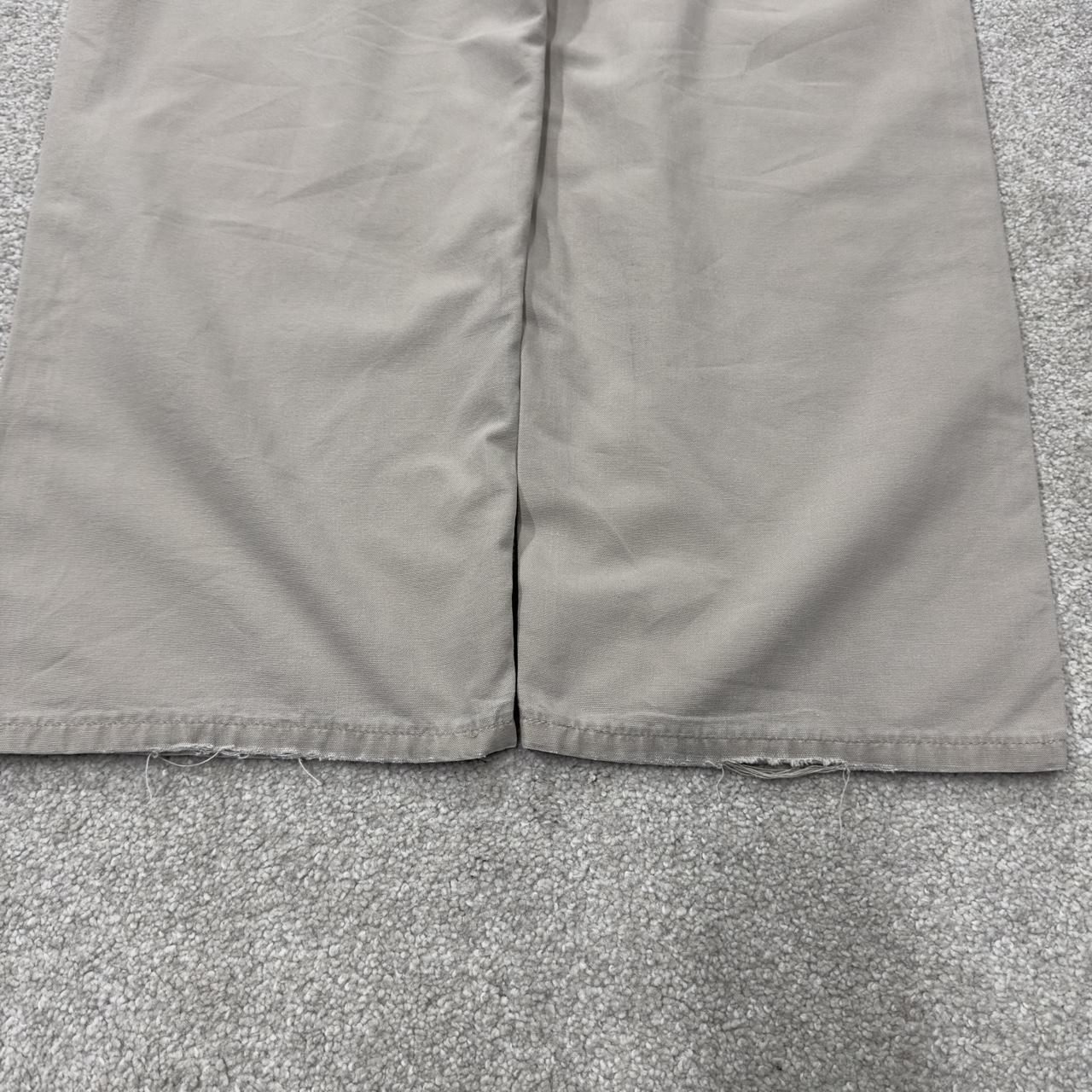 Baggy vintage Carhartt carpenter pants y2k beige Loose leg 2000s skater style workwear
