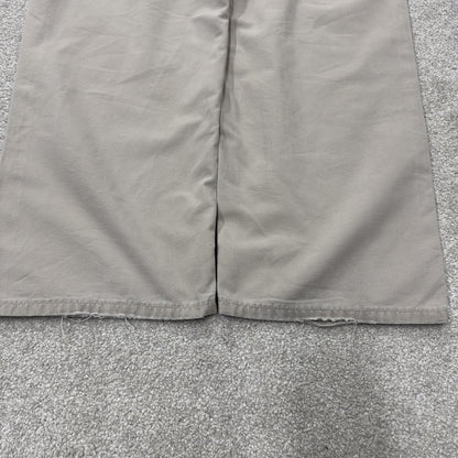 Baggy vintage Carhartt carpenter pants y2k beige Loose leg 2000s skater style workwear