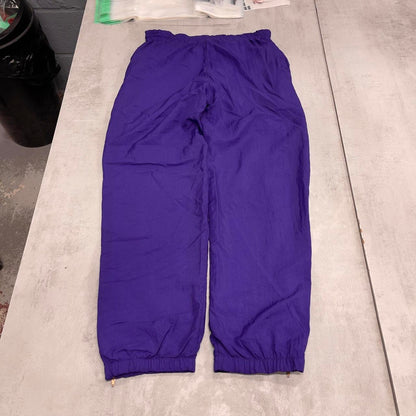 Purple Puma tracksuit bottoms S loose y2k joggers embroidered logo
