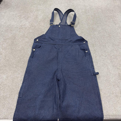 Vintage dungarees 00s denim overalls blue W36