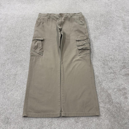 Wrangler cargo pants relaxed y2k khaki Loose straight leg skater work pants