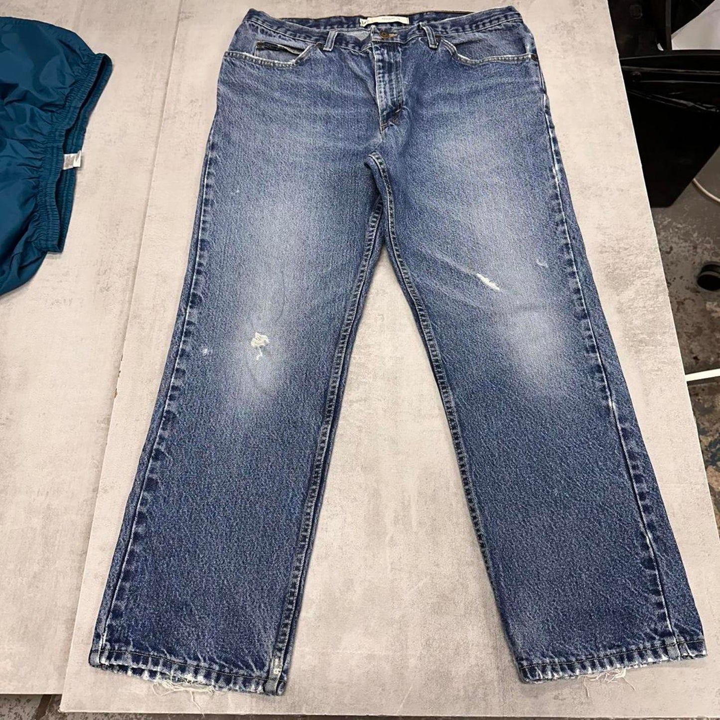Blue Lee Jeans W36L29 denim 90s style skater pants