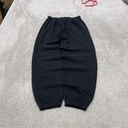 Baggy Champion sweat pants cuffed joggers black loose floaty lightweight tracksuit bottoms
