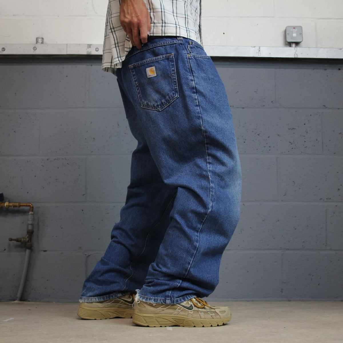 Vintage Carhartt jeans y2k relaxed blue denim skater 2000s style workwear pants