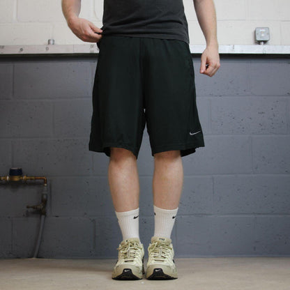 Nike sports shorts loose y2k black Dri-Fit comfy floaty summer gym shorts