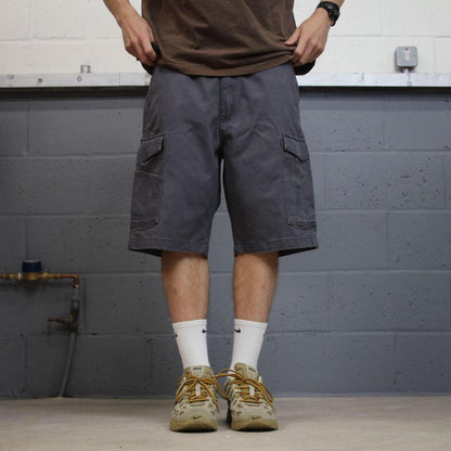 Carhartt cargo shorts y2k surf grey Canvasy relaxed fit skate style cargo shorts