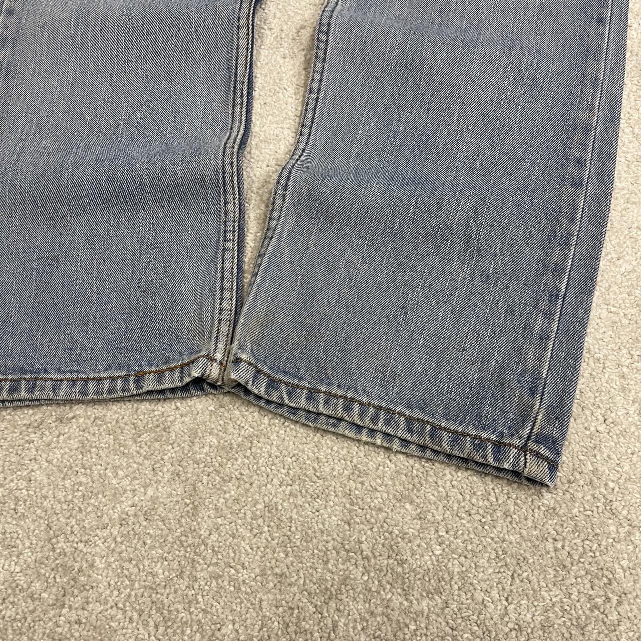 Y2K Levi’s 505 jeans W32L32 straight leg washed blue Straight fit 5 pocket pants belt loops red tab