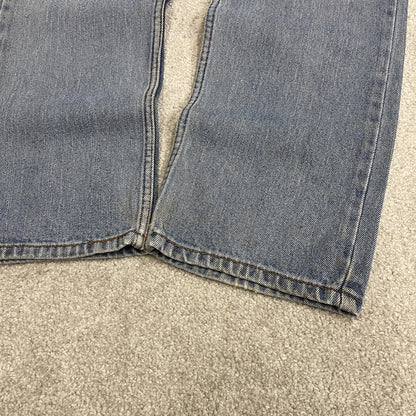 Y2K Levi’s 505 jeans W32L32 straight leg washed blue Straight fit 5 pocket pants belt loops red tab