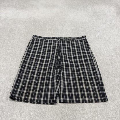 Dickies baggy checkered shorts carpenter black