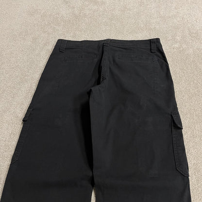 Wrangler cargo pants relaxed fit y2k black Comfy chino style skate work trousers
