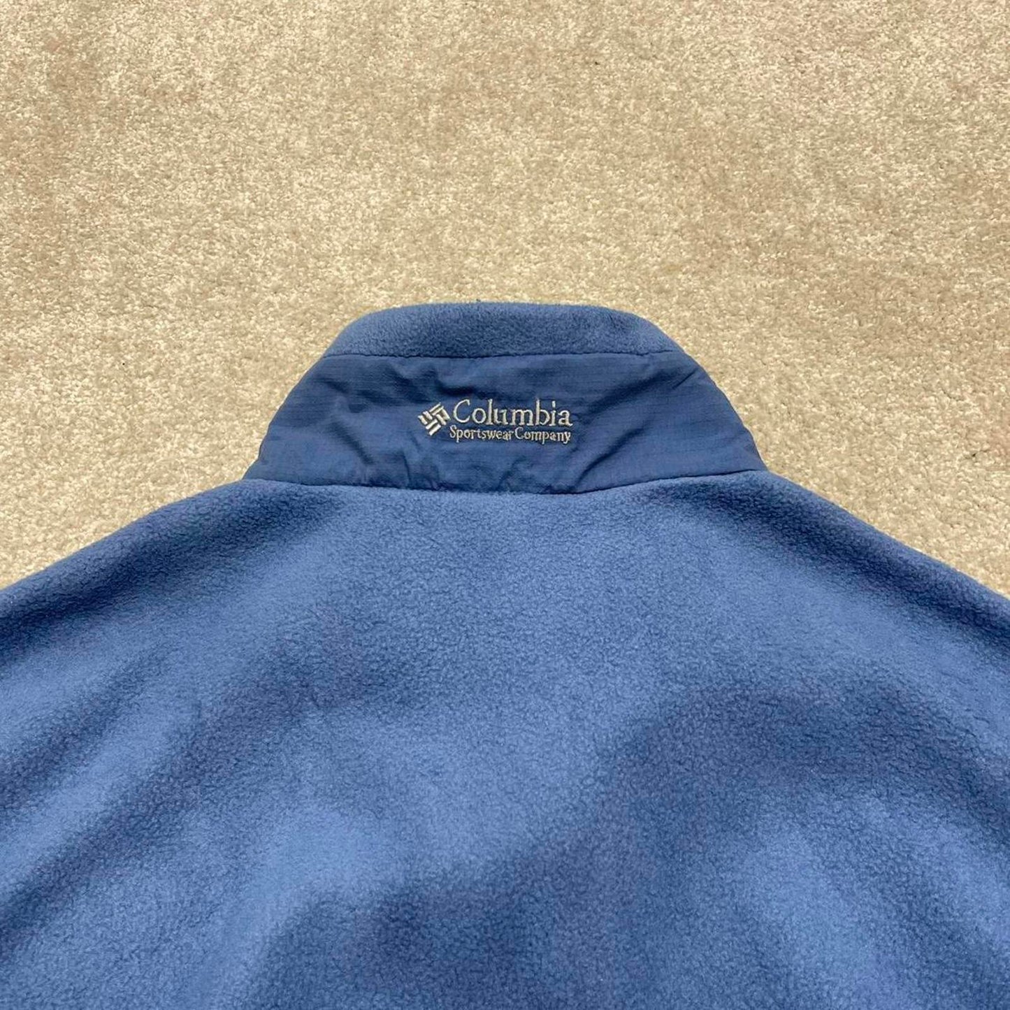 00s Columbia technical fleece gilet XL women's blue full zip up y2k style autumn