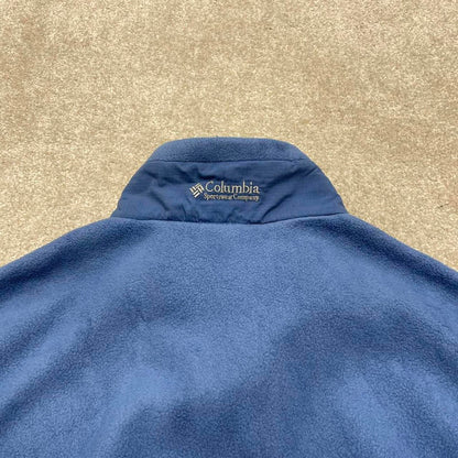00s Columbia technical fleece gilet XL women's blue full zip up y2k style autumn