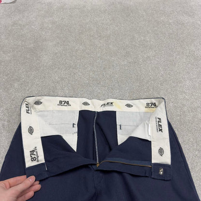 Y2K Dickies 874 work pants skater style navy Loose straight leg flex chino style trousers