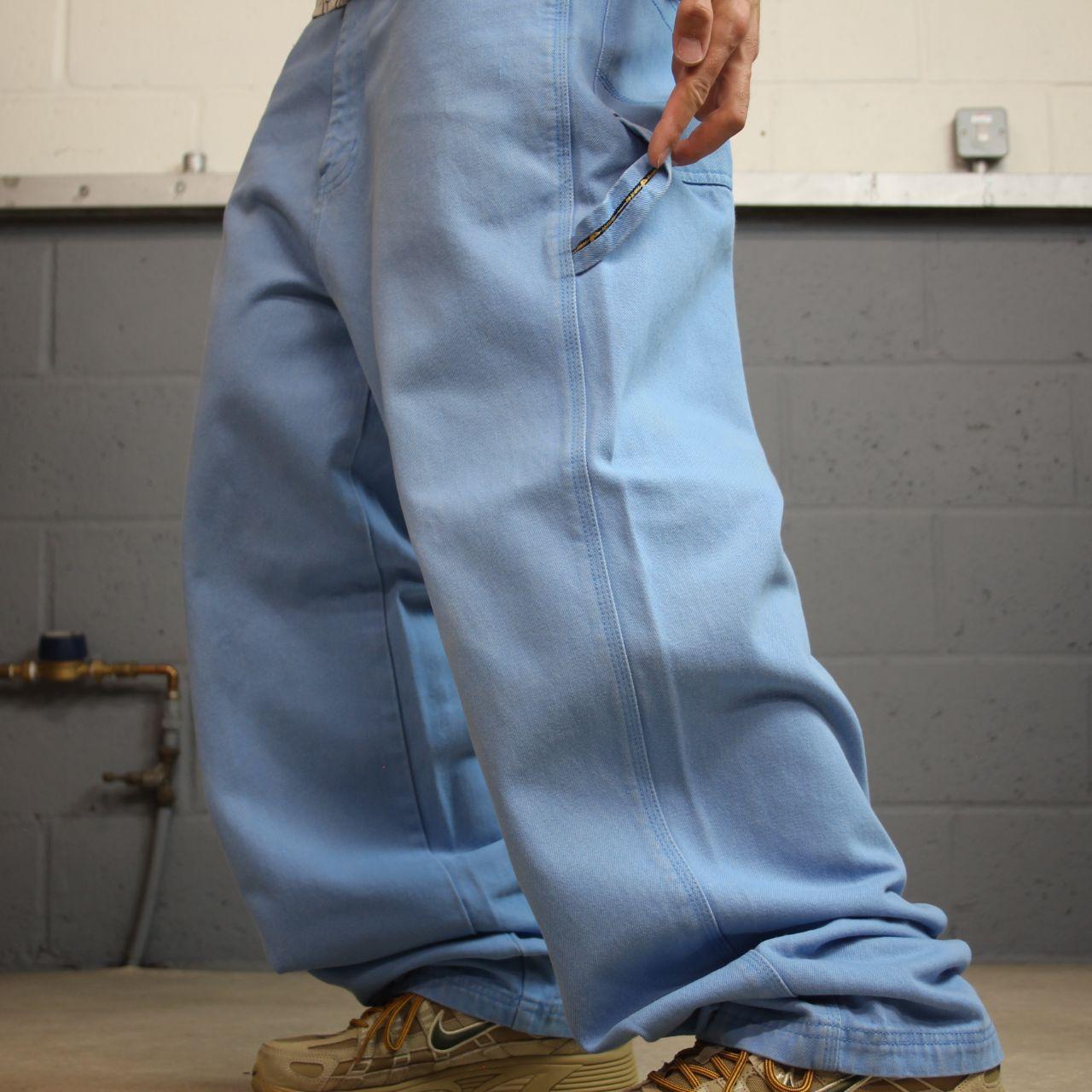 PJ Mark baggy carpenter jeans y2k W36L31 blue Wide leg thick denim skater style carpenter jeans
