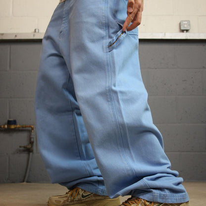 PJ Mark baggy carpenter jeans y2k W36L31 blue Wide leg thick denim skater style carpenter jeans