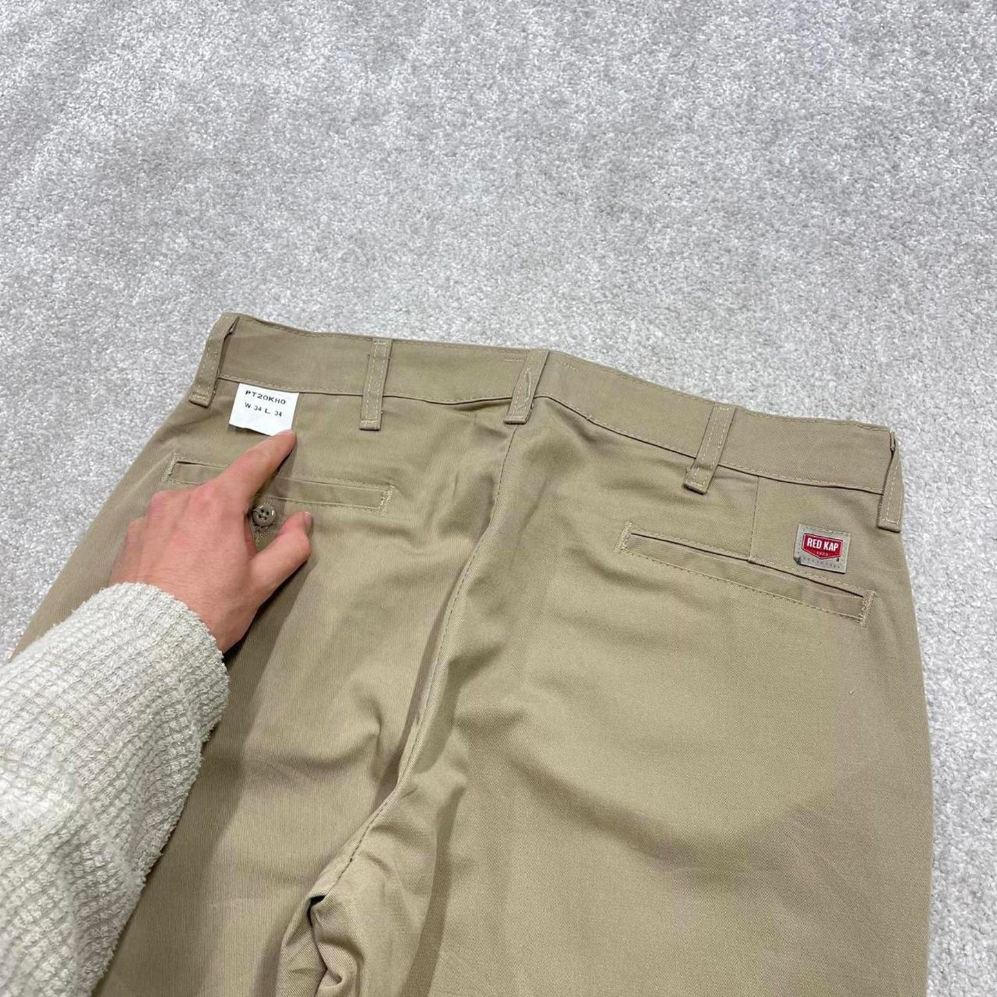 Vintage Red Kap baggy pants W34L34 beige loose baggy y2k 90s chino style skate trousers
