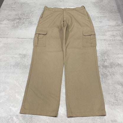 Dickies cargo skate Pants W36L34 Khaki twill style chino cargo trousers skater style