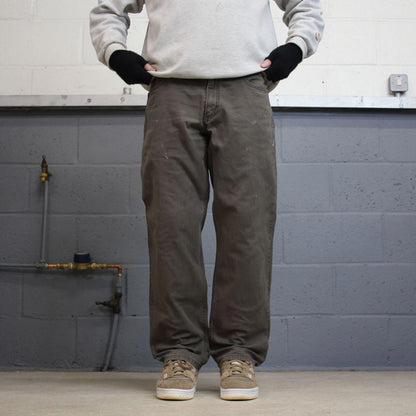 Carhartt carpenter pants W34L30 loose khaki relaxed fit skate pants