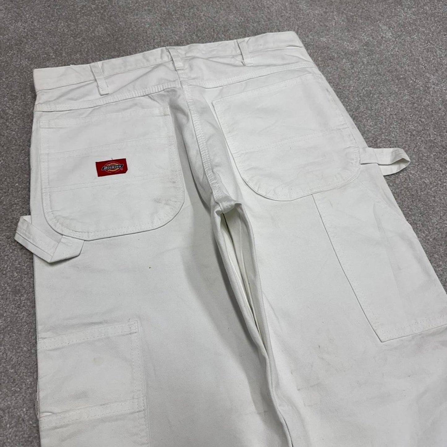 Dickies y2k carpenter pants white painters cargos W32L30 skater style workwear