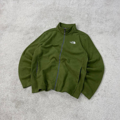Y2K The North Face technical fleece Medium green men’s full zip TNF autumnal
