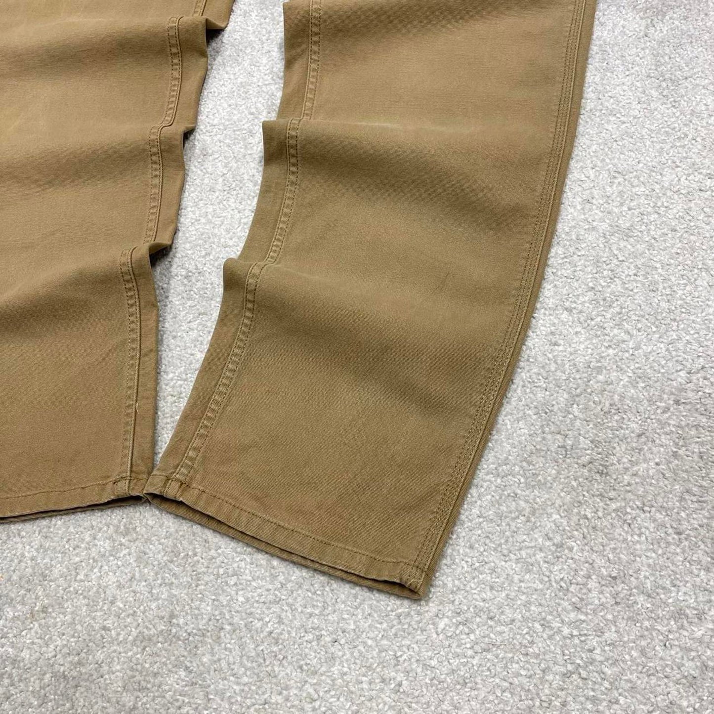 Carhartt carpenter jeans size 18 tan loose original fit canvasy 90s skater style work cargos