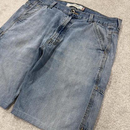 Levi’s denim carpenter shorts blue loose leg cargo jorts skate style summer