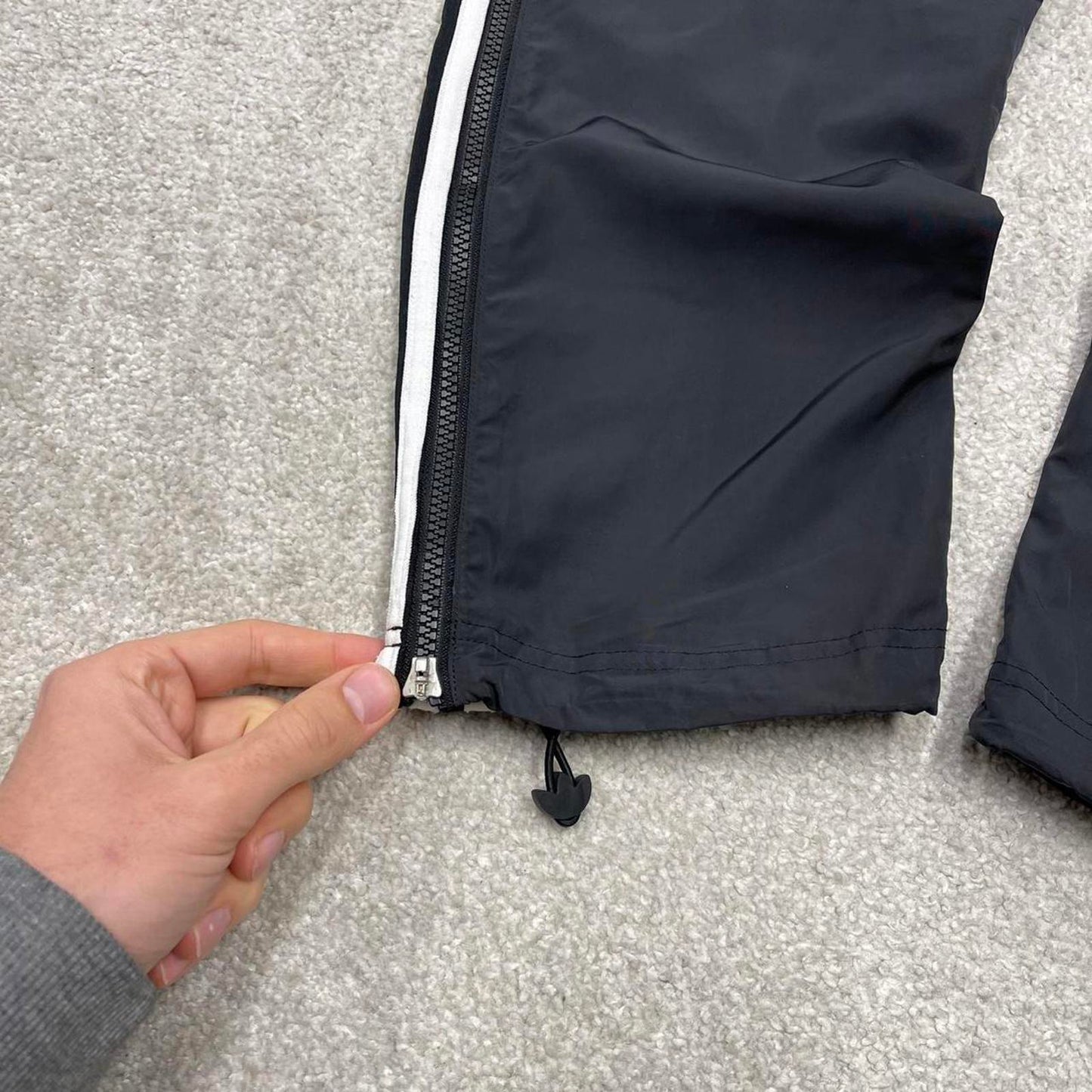 00s y2k Adidas tracksuit bottoms Black Small sportswear track pants gym wear