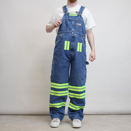Vintage Ozark overalls W32 L32 loose denim 90s style carpenter dungarees
