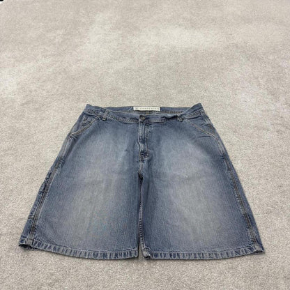Y2K denim carpenter shorts blue Loose Arizona skater style cargo surf jorts