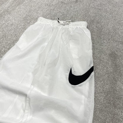 Y2k Nike tracksuit bottoms Swoosh white